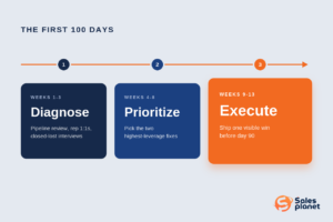 hire a vp of sales: 100-day head of sales ramp timeline